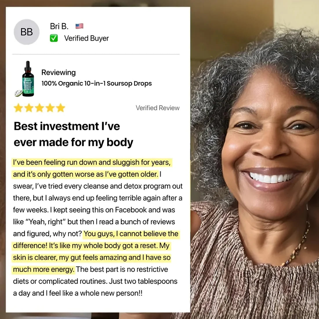 100% Organic 10-in-1 Soursop Extract Drops – Powerful Immune Support, Antioxidants & Natural Wellness Booster